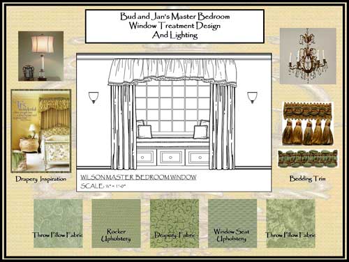 Concept Board - Wilson Master Bedroom Design