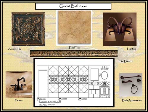 Concept Board - Guest Bathroom