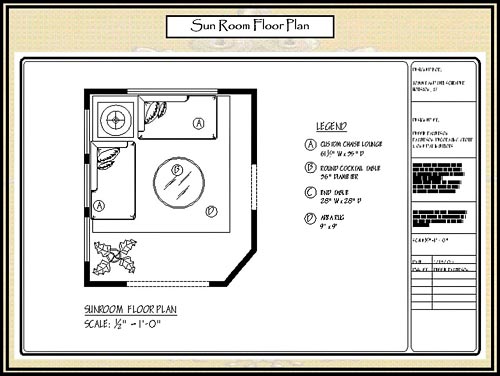 Space Plan - Sunroom Floor Plan